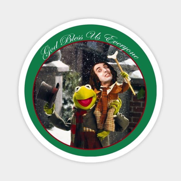 Tiny Tim Says 'God Bless Us Everyone' Magnet by Scum_and_Villainy